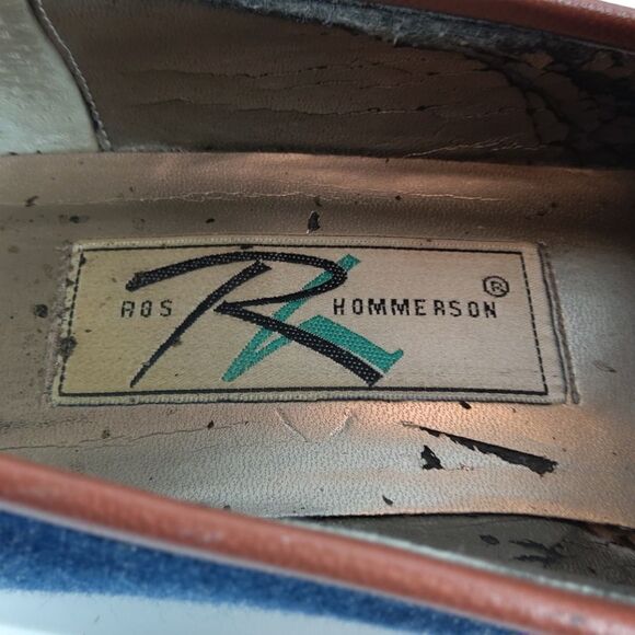 Ros Hommerson denim and leather flag loafers - Picture 9 of 17